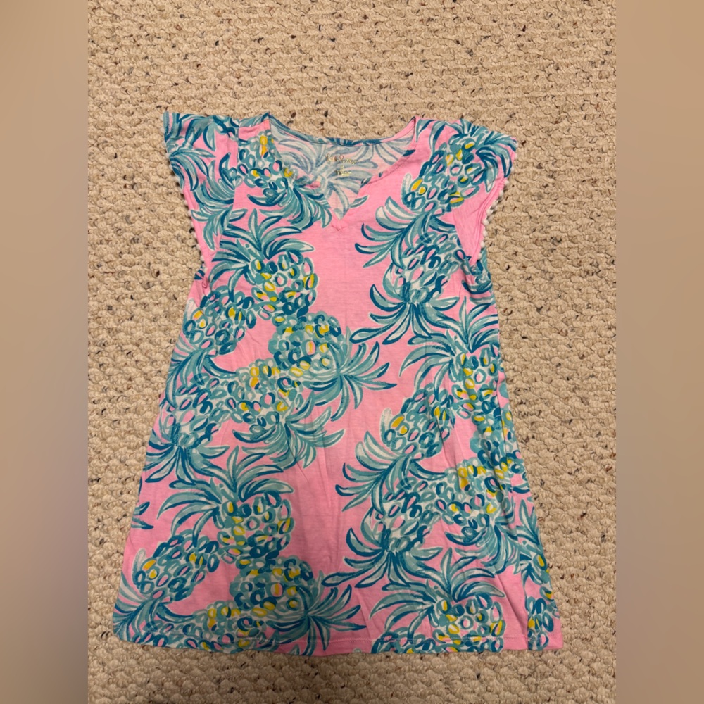 Lilly Pulitzer Pink and Blue Floral Dress